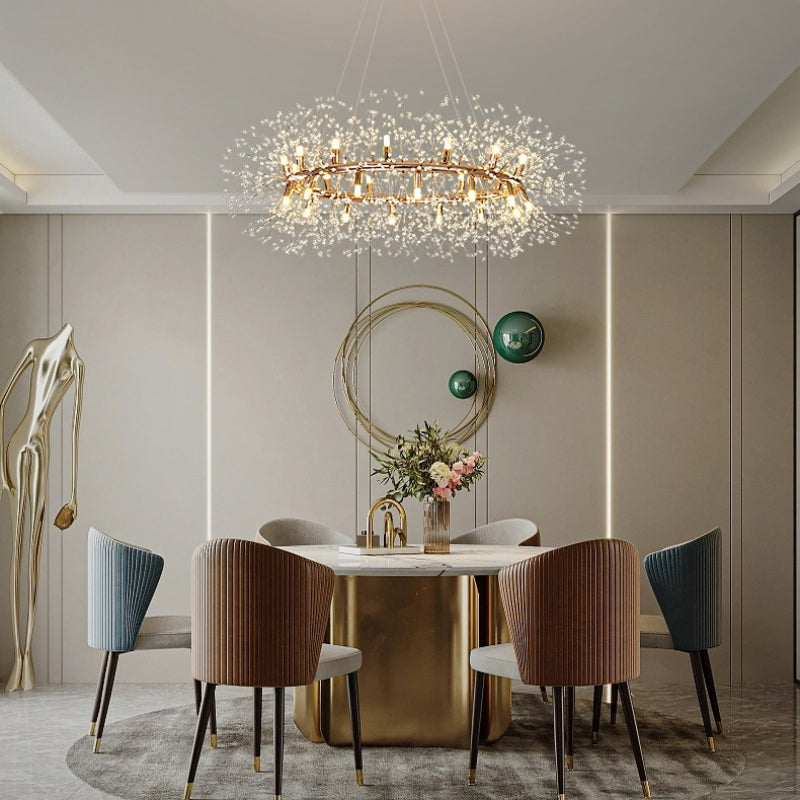 Arisha Moderna LED Metal/Cristal Lámpara Colgante