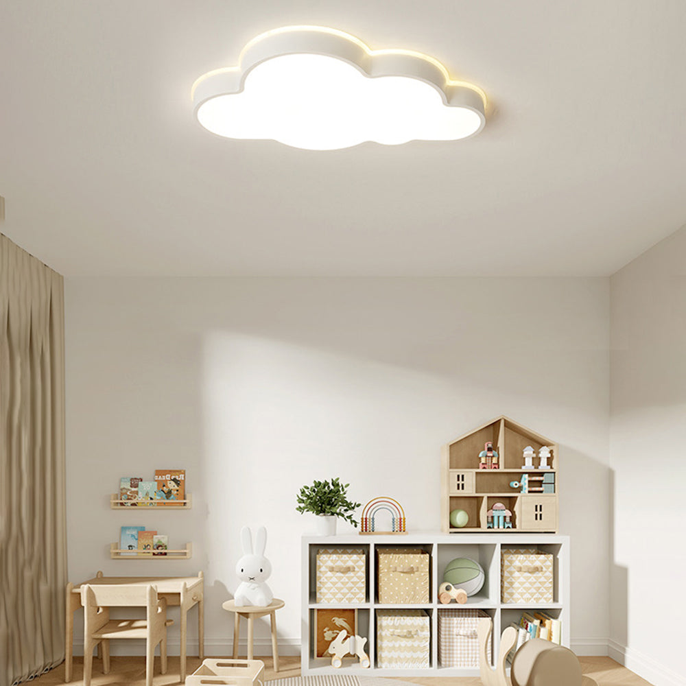 Arisha Moderna Decorativa Nube Metal Lámpara de Techo Blanca