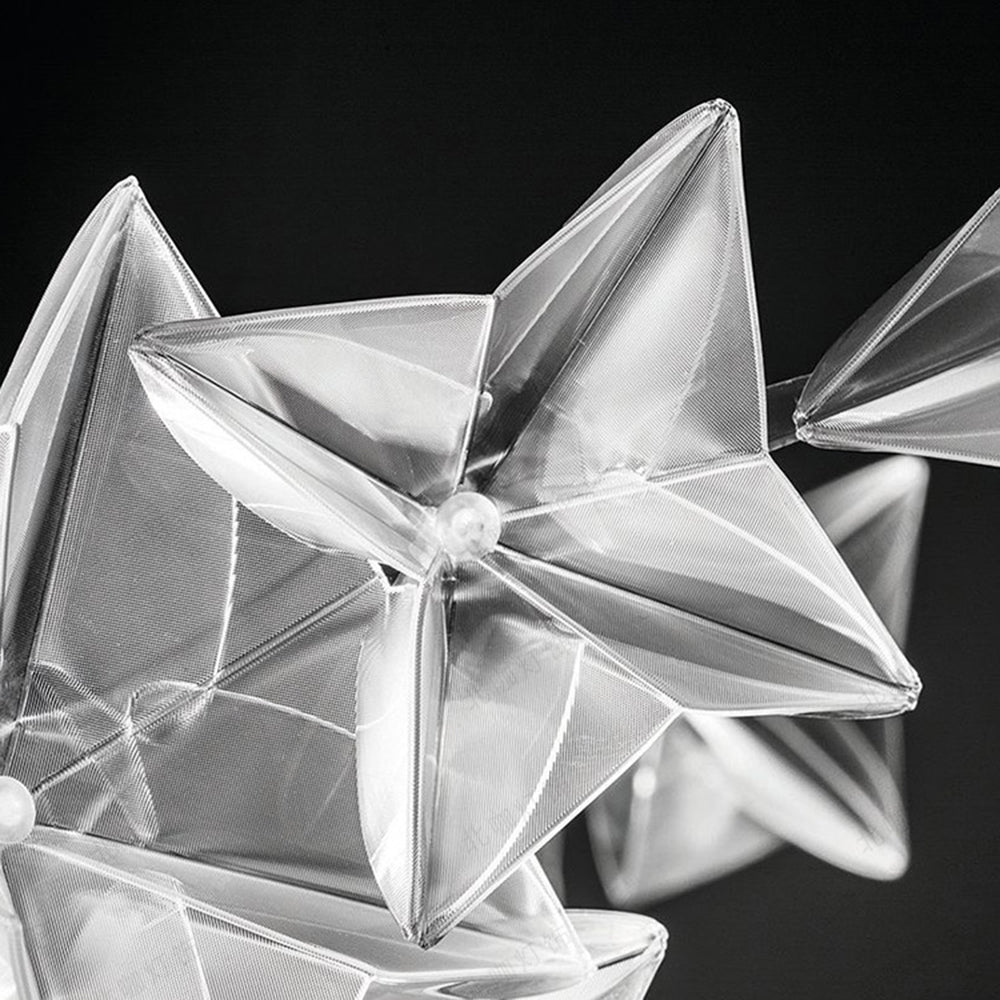 Olivia Moderna Diseño Acrílica Lámpara de Pie Blanca