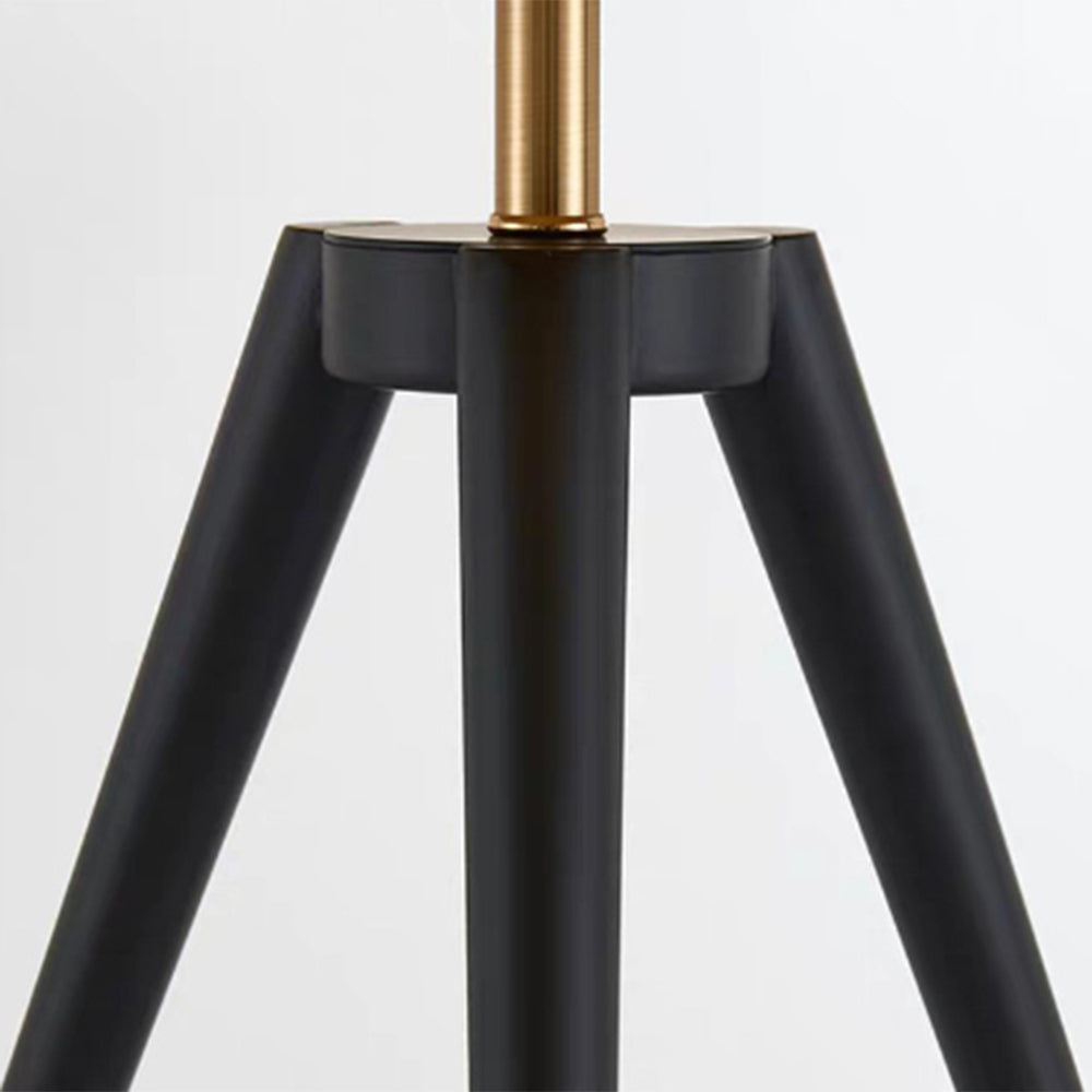 Mira Minimalista Semicircular Metal Lámpara de Pie Negra
