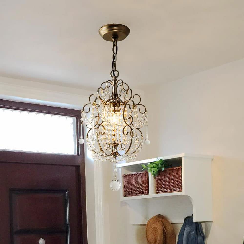 Silva Moderno Metal Cristal Lámpara Colgante Dormitorio