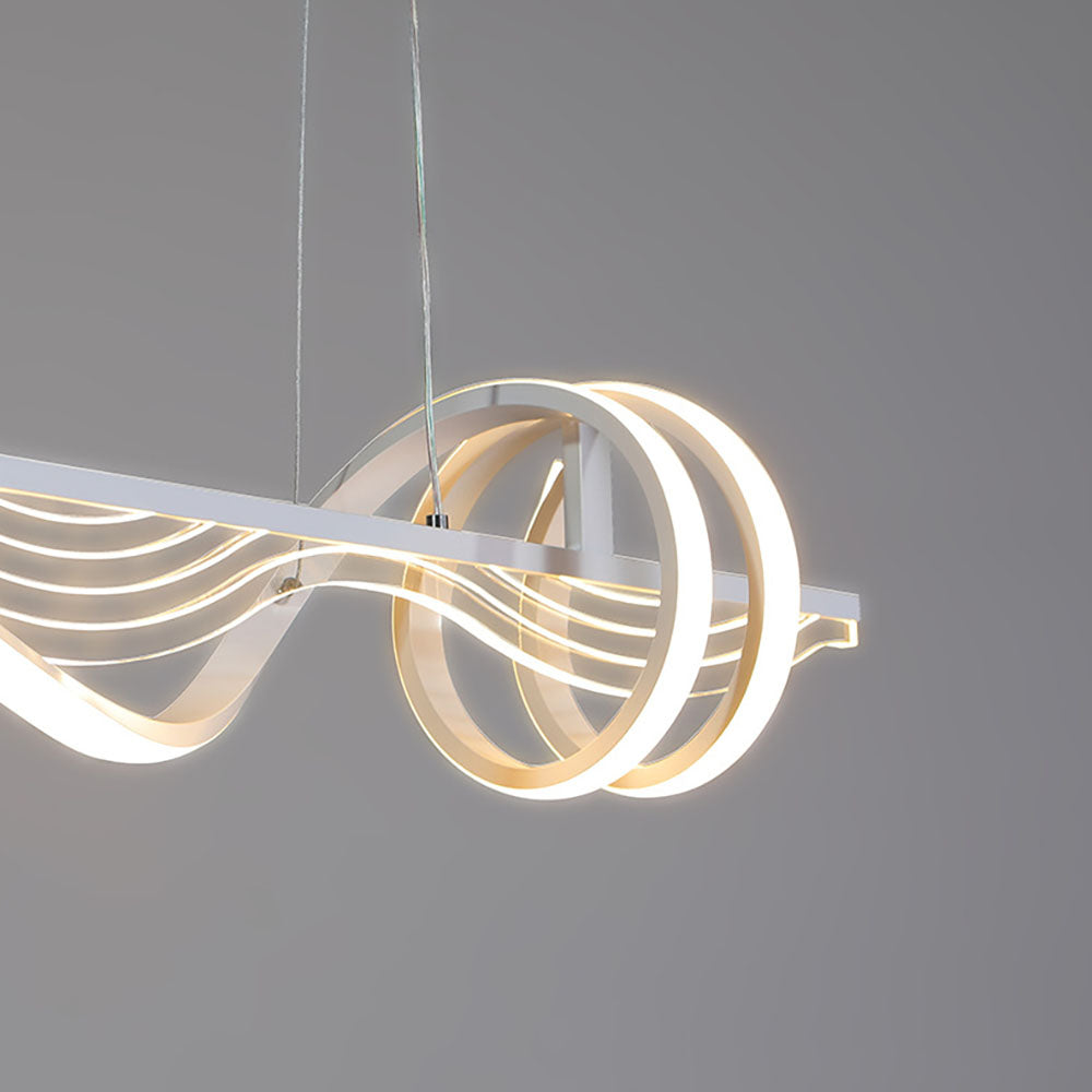 Arisha Contemporánea Geométrico Metal LED Lámpara Colgante Blanco/Negro