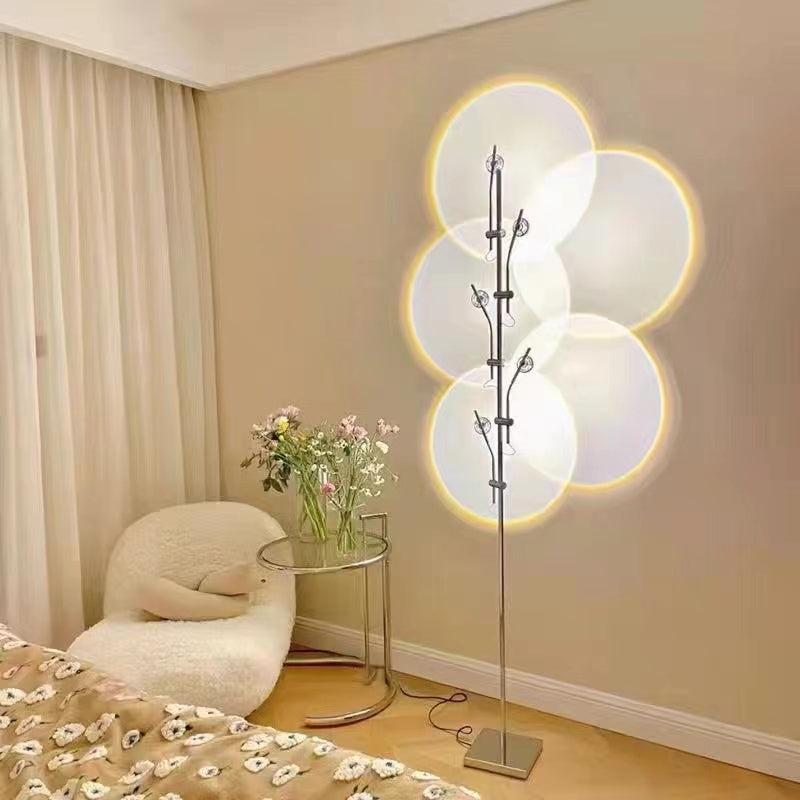 Salgado Minimalista Moderna Lineal Metal LED Lámpara de Pie Negra