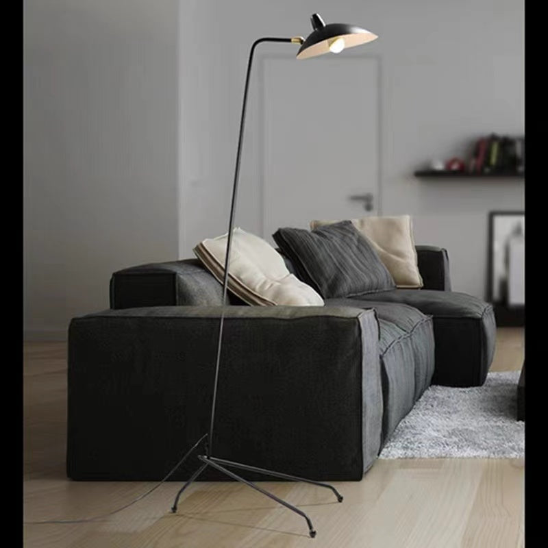 Schmitt Diseña Irregular Metal LED Lámpara de Pie Negra