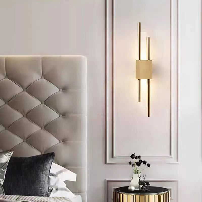 Alana Moderna Geometría Metal LED Aplique de Pared Blanca/Dorada/Verde