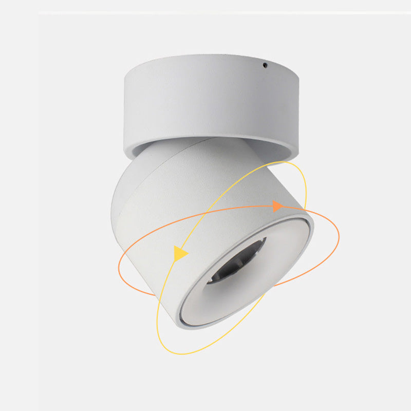 Arisha Moderna Foco Led Metal Lámpara de Techo Blanca/Negra