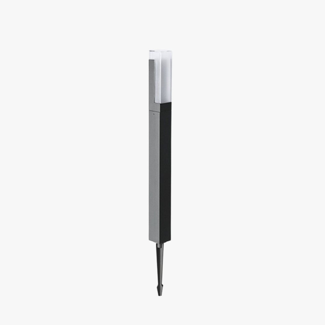 Ray Moderna Lámpara de Pie Exterior Solar Metal Patio
