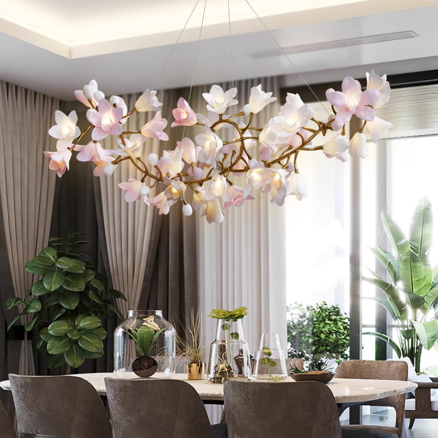 Circular Blossom Chandelier - Letslighting