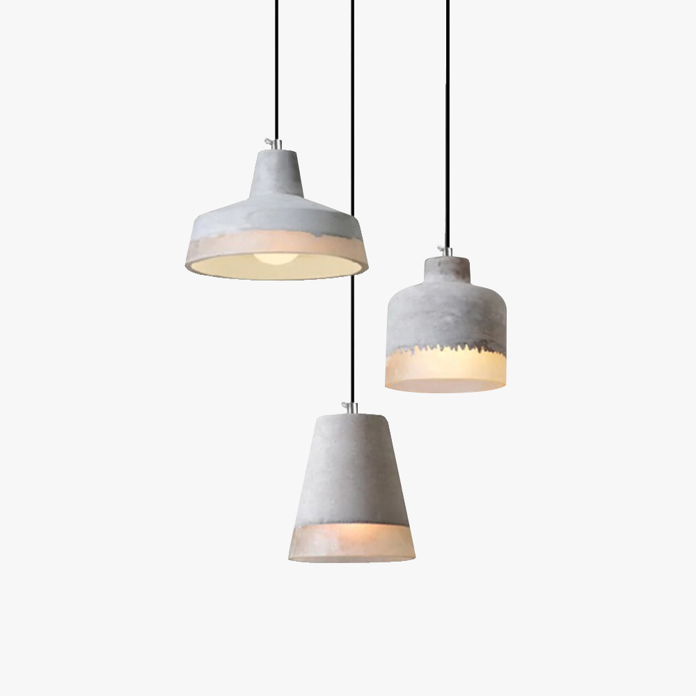 Avi Industrial LED Lámpara Colgante Cemento/Resina Bar Comedor