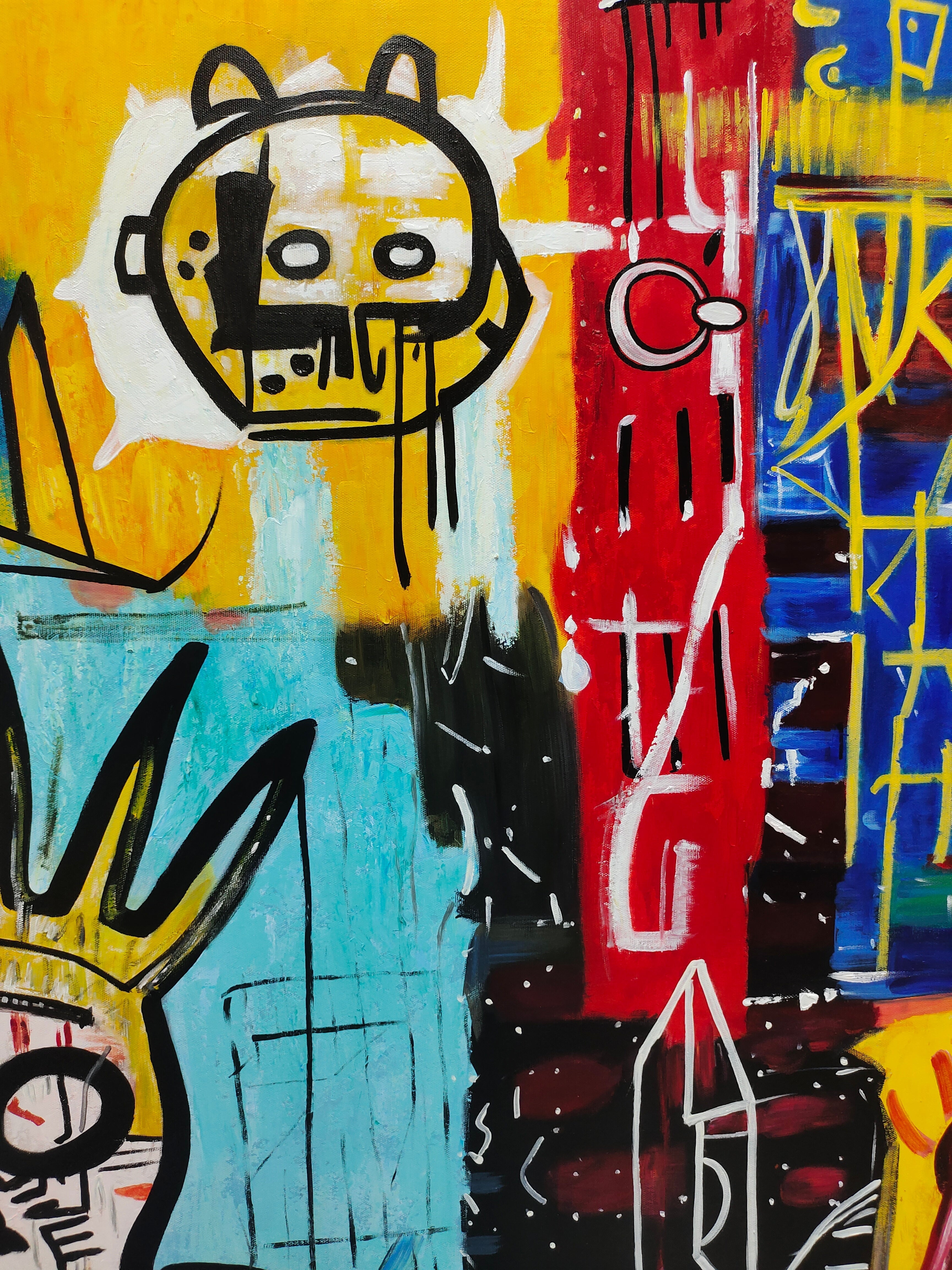 Skull Arte de Grafiti Abstracto - Letslighting