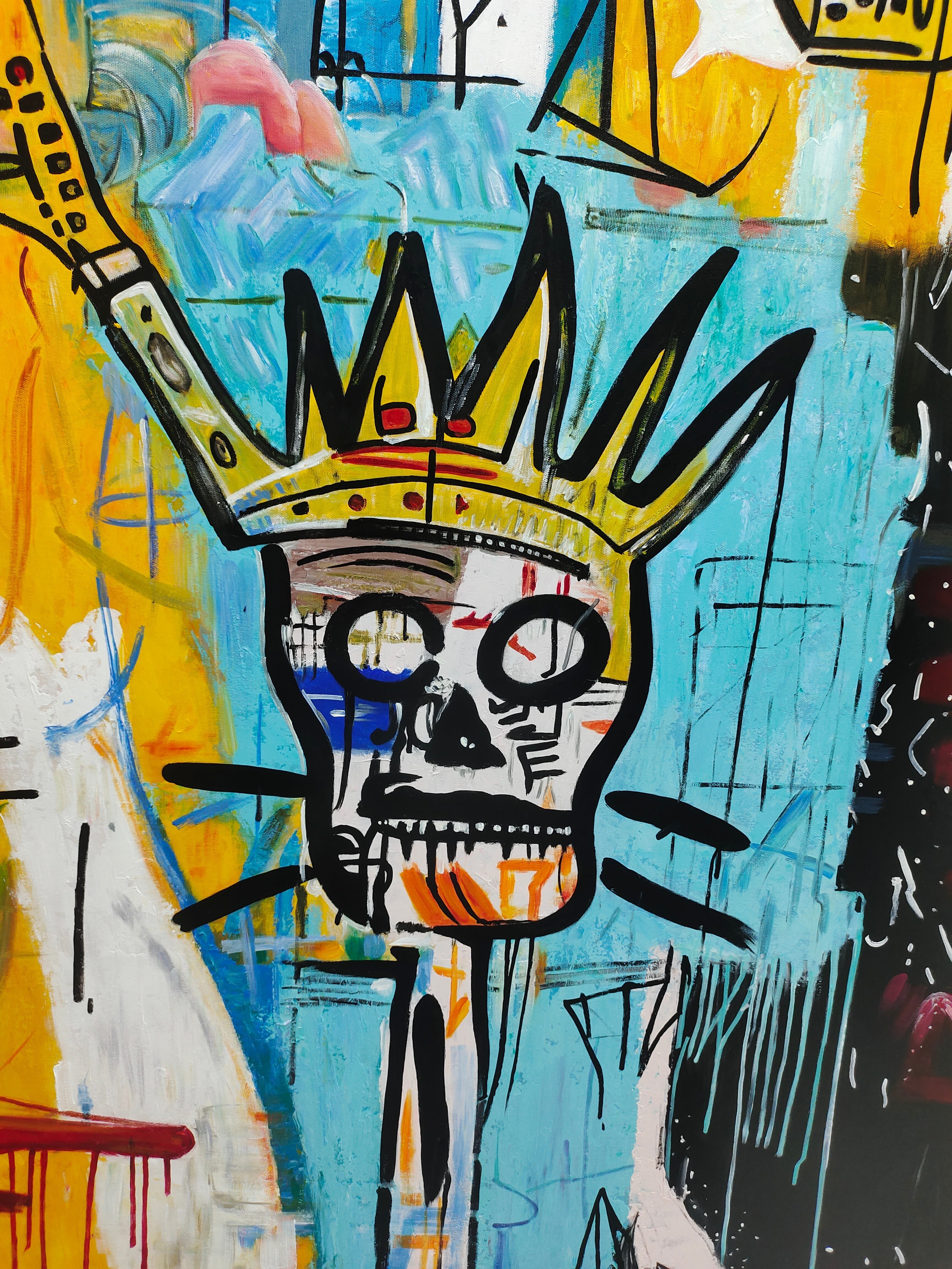 Skull Arte de Grafiti Abstracto - Letslighting