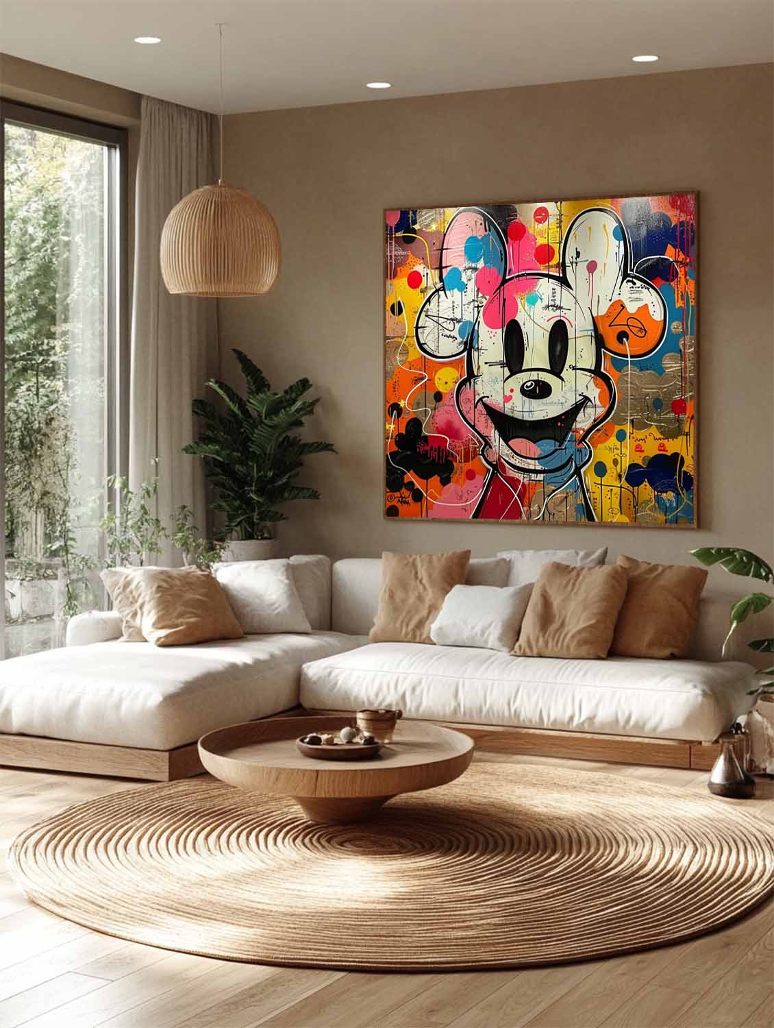 Mickey Arte de Grafiti Abstracto - Letslighting