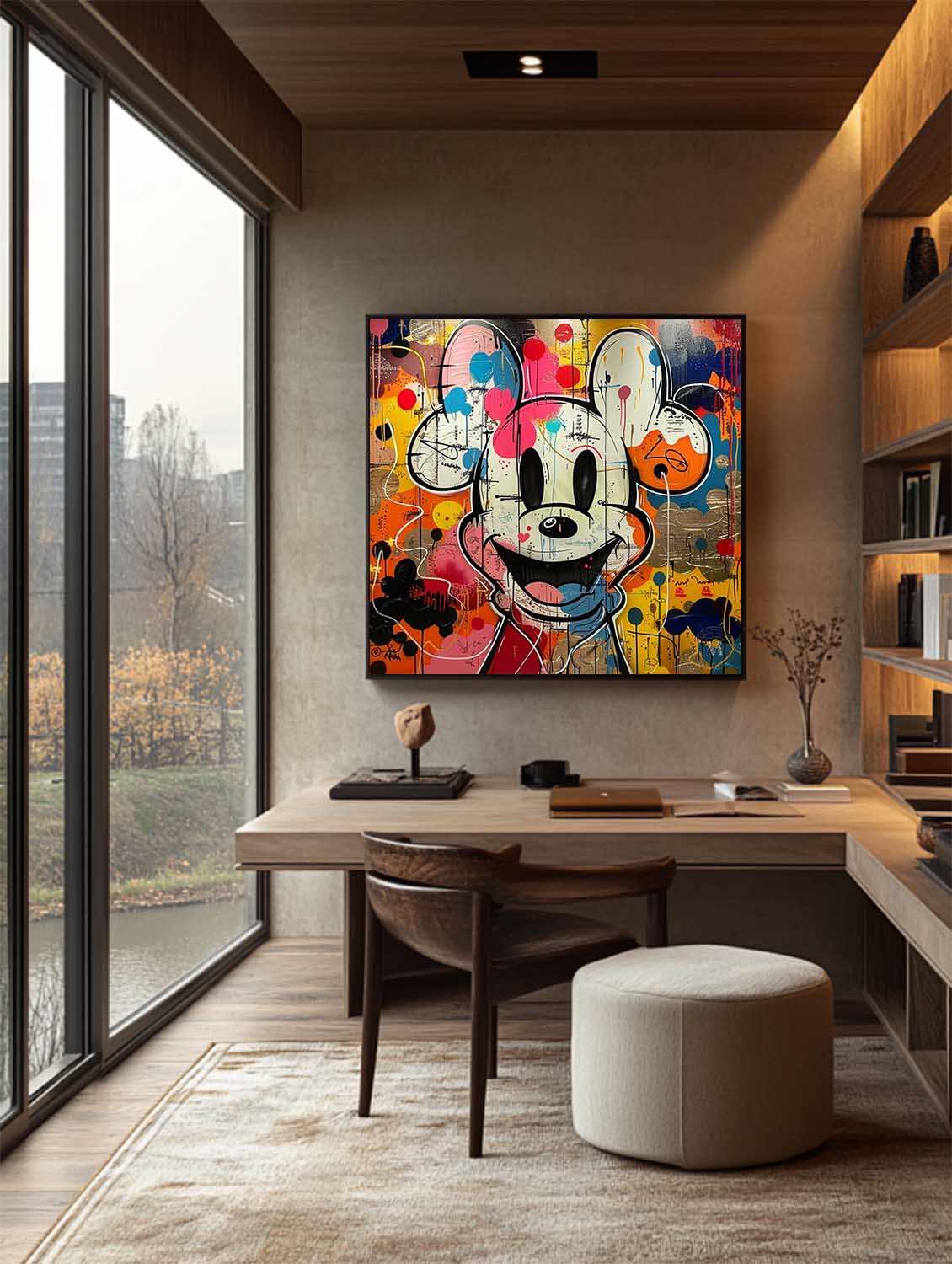 Mickey Arte de Grafiti Abstracto - Letslighting