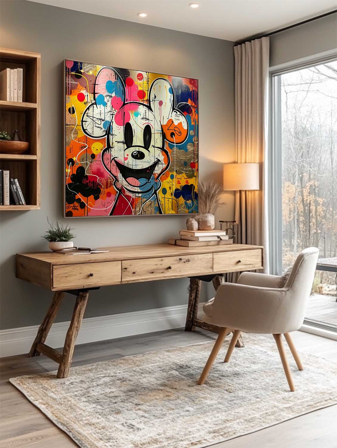 Mickey Arte de Grafiti Abstracto - Letslighting