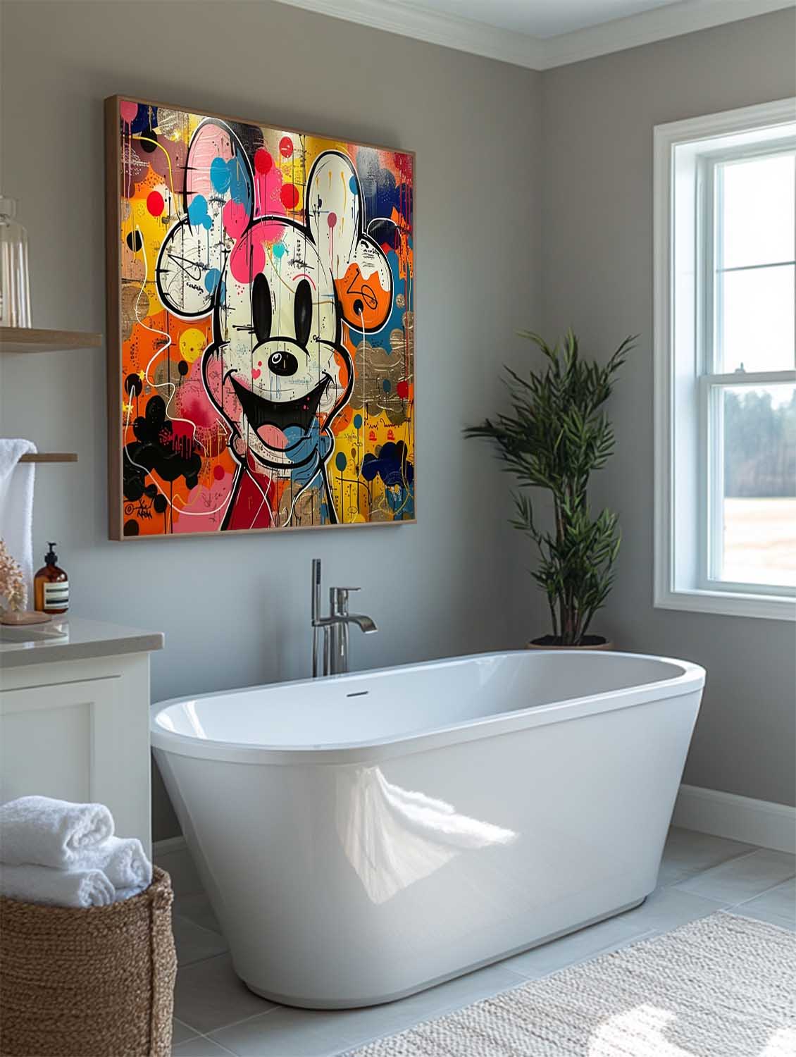 Mickey Arte de Grafiti Abstracto - Letslighting