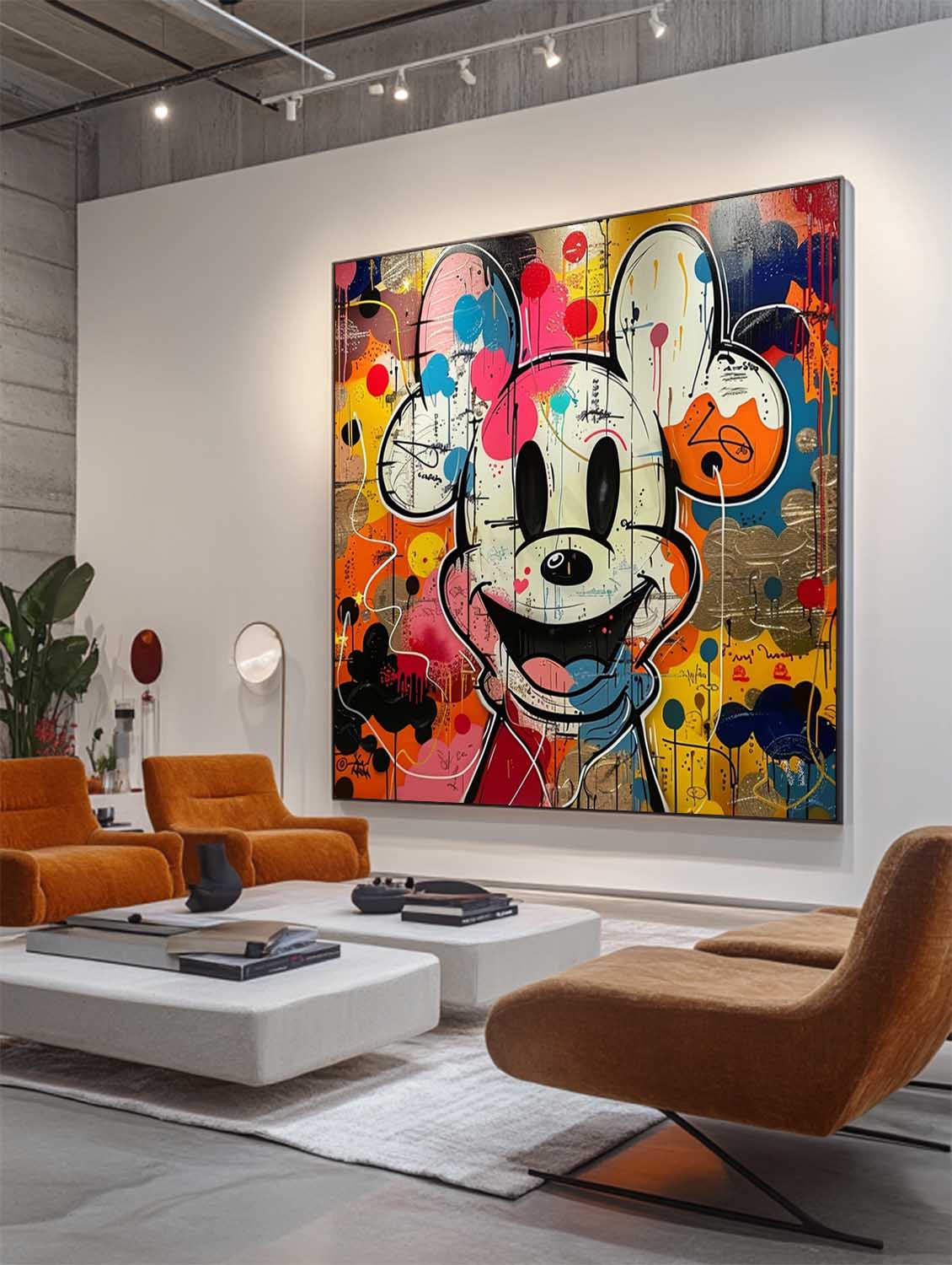 Mickey Arte de Grafiti Abstracto - Letslighting