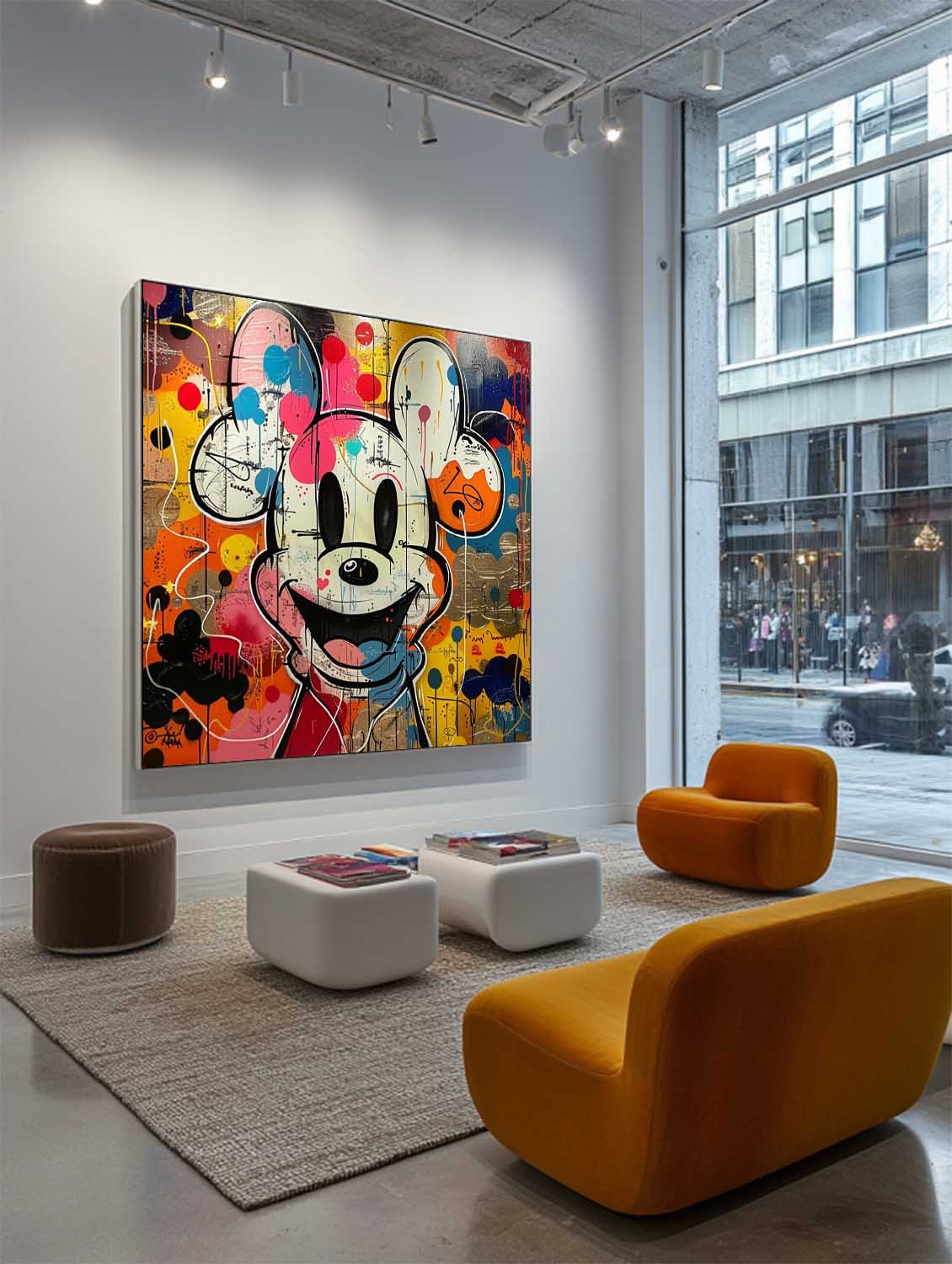 Mickey Arte de Grafiti Abstracto - Letslighting