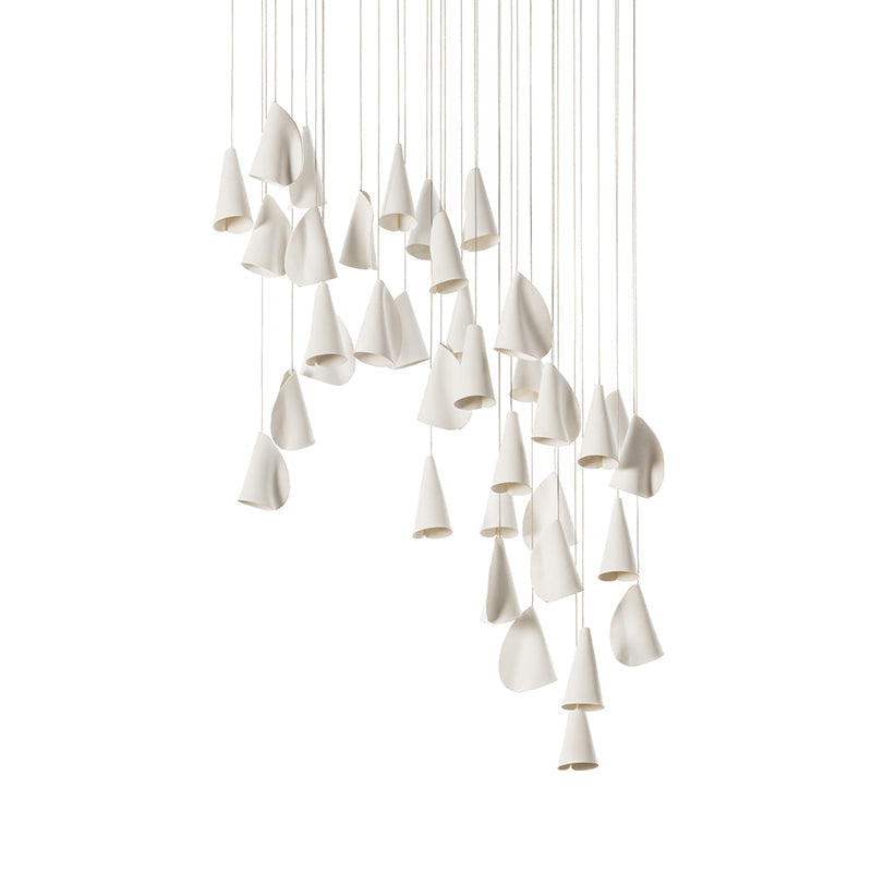Ulfuvye Porcelain Ceramics Pendant Lamp - Lamp Copper