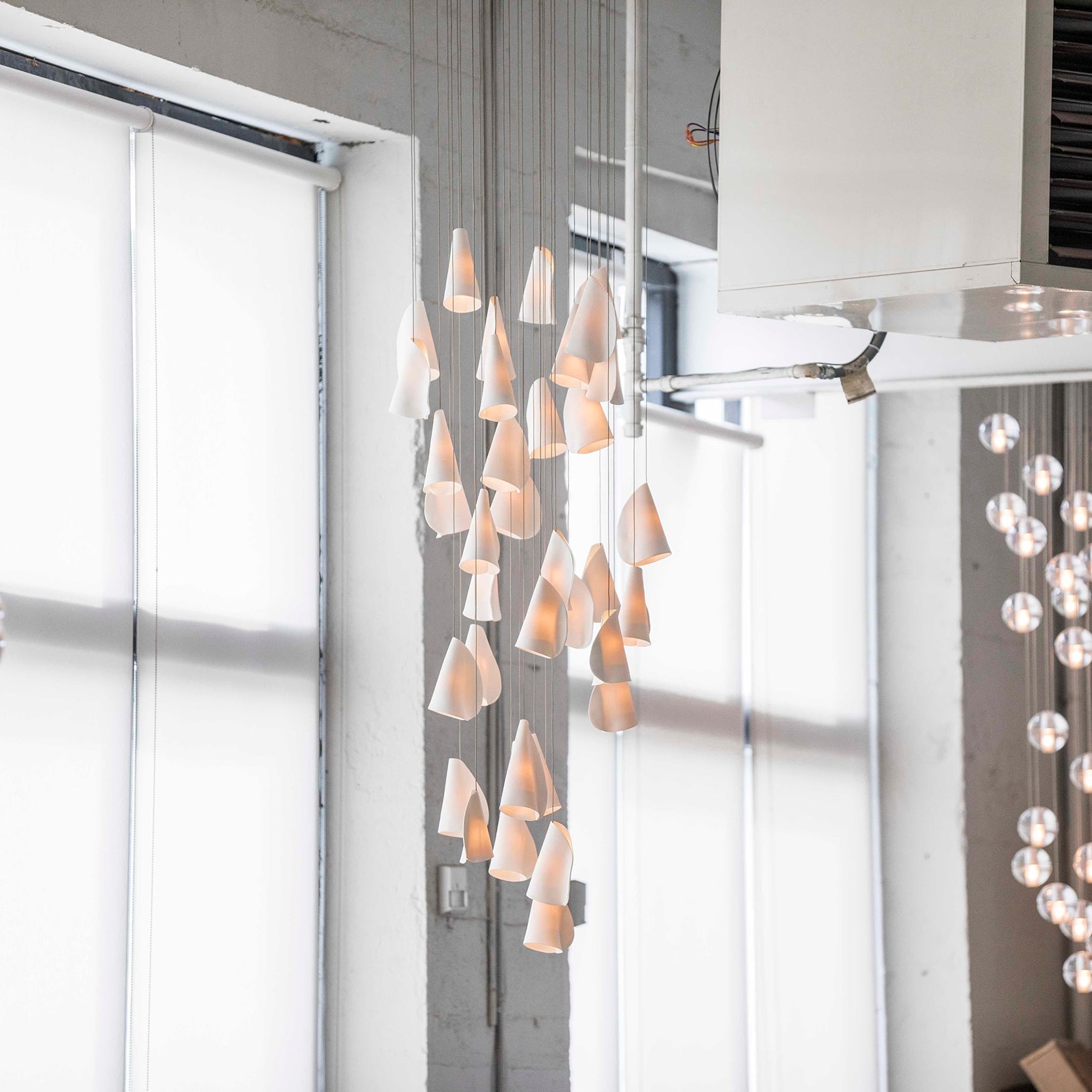 Olshaion Geometric Ceramic Pendant Light - Letslighting