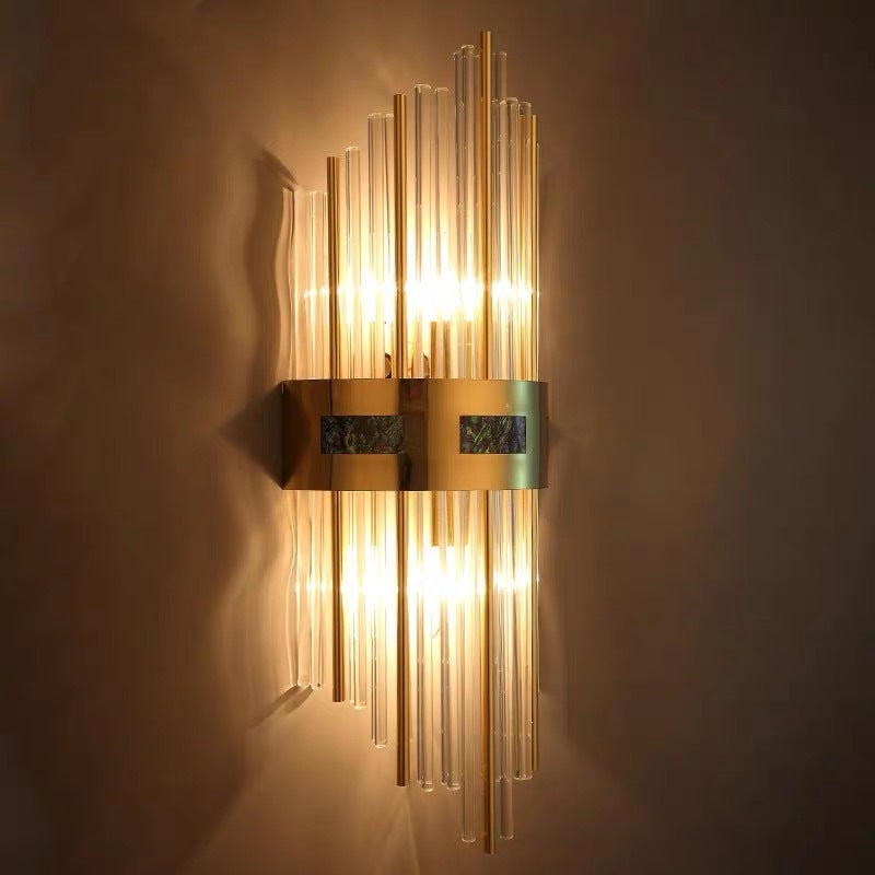 Kristy Moderno Metal LED Aplique de Pared Dorado Comedor Salón