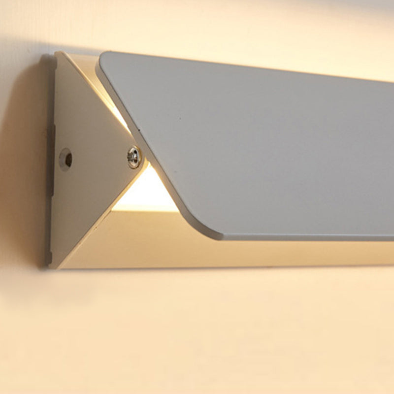 Auer Moderno LED Rectangular Metal Aplique de Pared Interior Blanco
