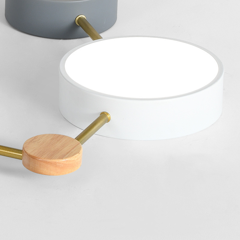 Arisha Moderno LED Plafón Blanco Gris Acrílico Largo Salón Dormitorio