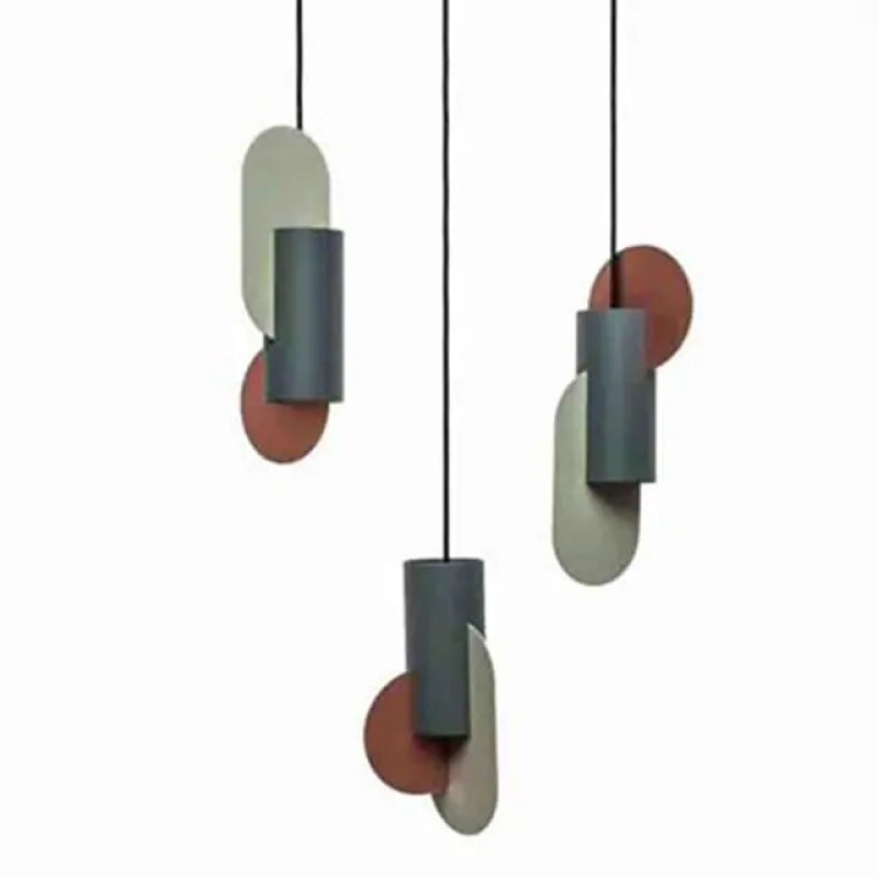 Valentina Minimalista Irregular Metal Lámpara Colgante Verde