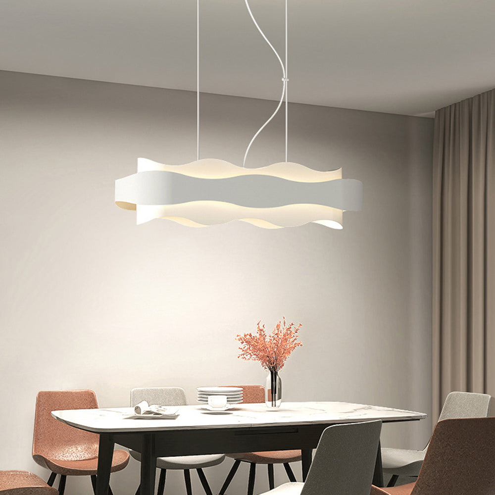 Arisha Moderna Diseño Minimalista Metal Lámpara Colgante Blanca