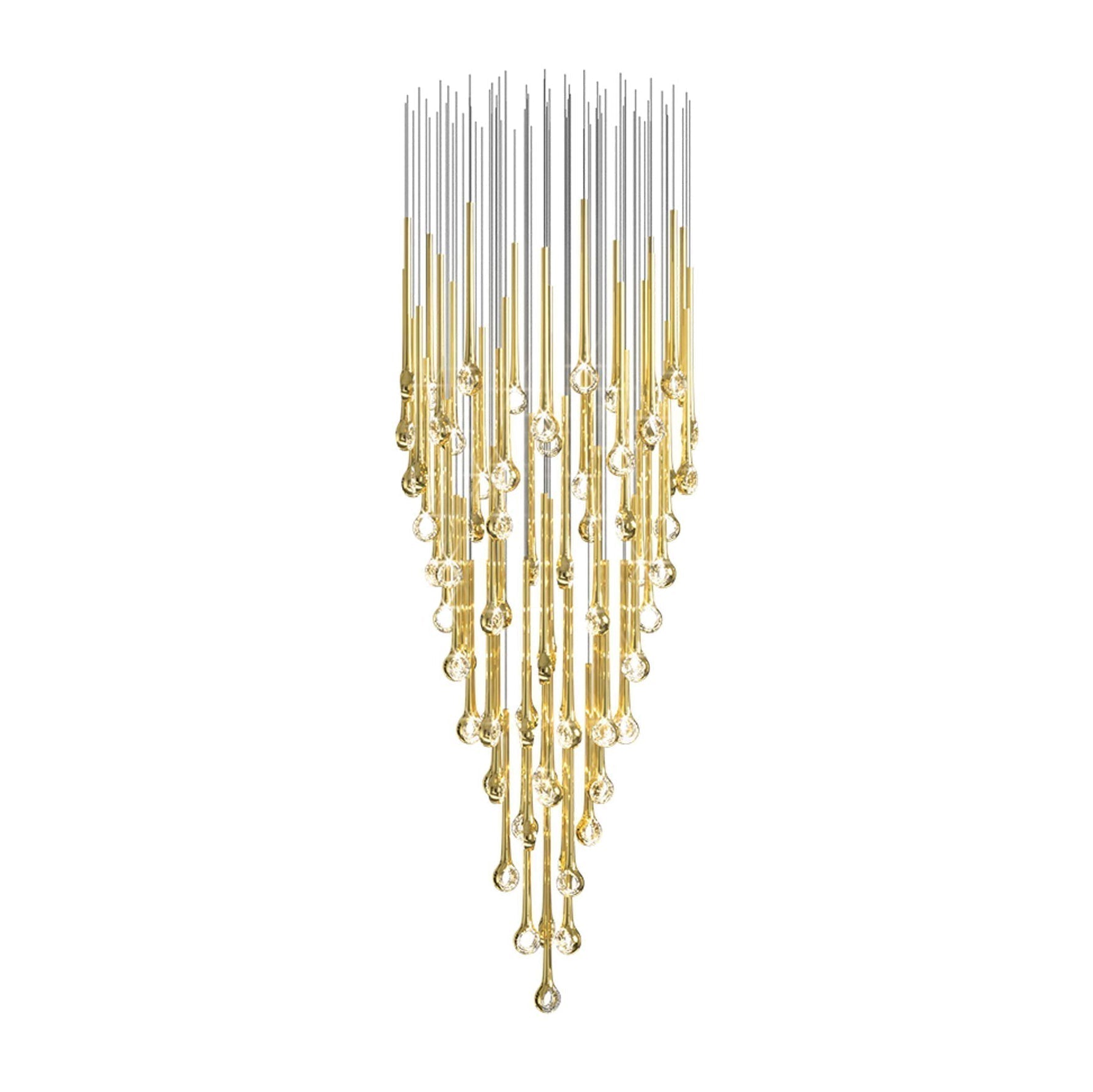 Cicarir Gradient Gold Glass Chandelier - Letslighting