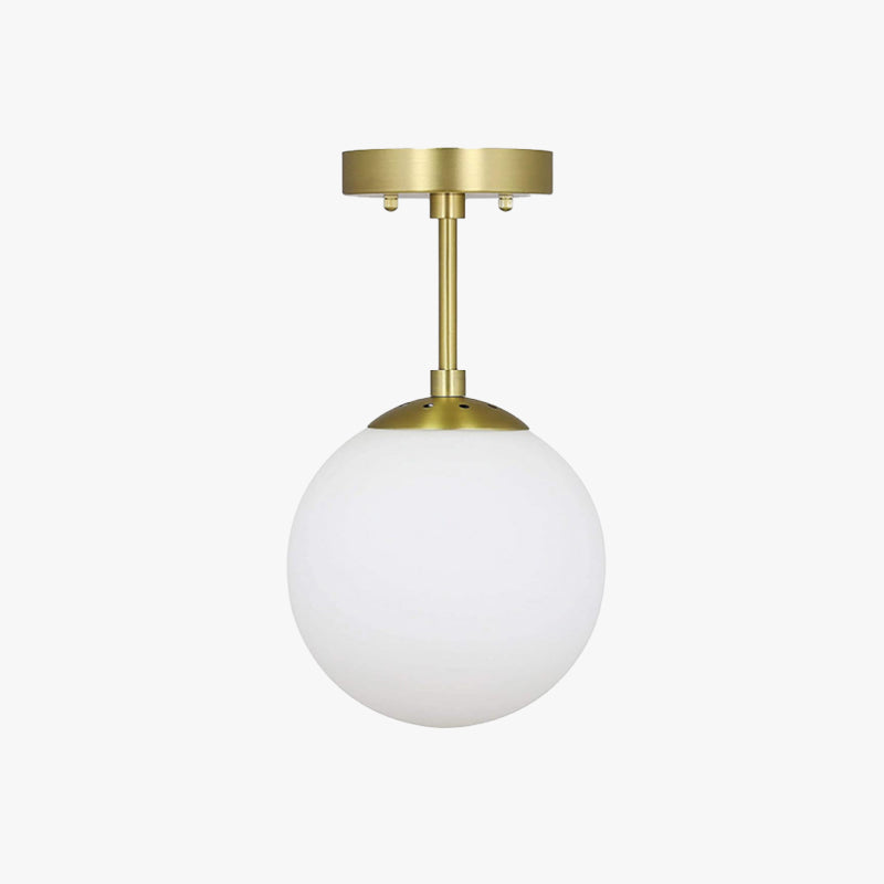 Valentina Vintage Bola LED Vidrio Lámpara de Techo Dorada/Negra