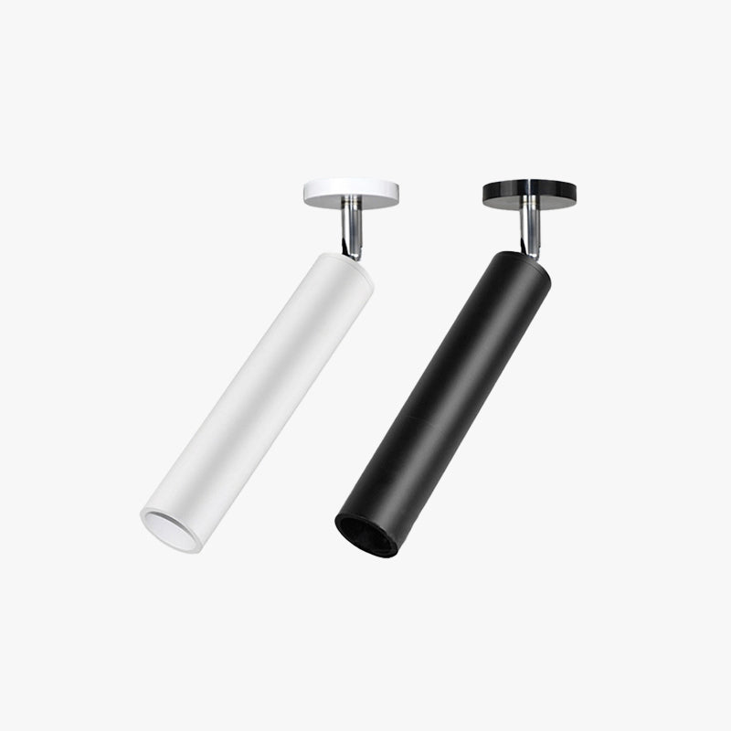 Freja Minimalista Lineal Metal LED Lámpara de Techo Blanca/Negra