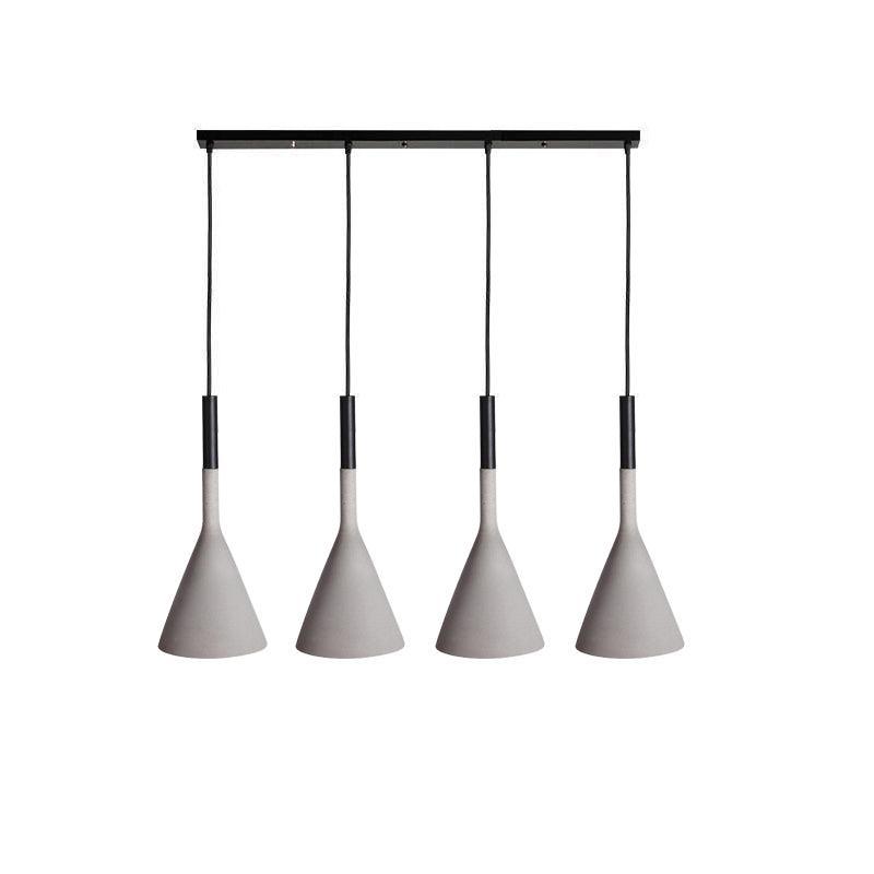 Conical Concrete Pendant Light - Letslighting