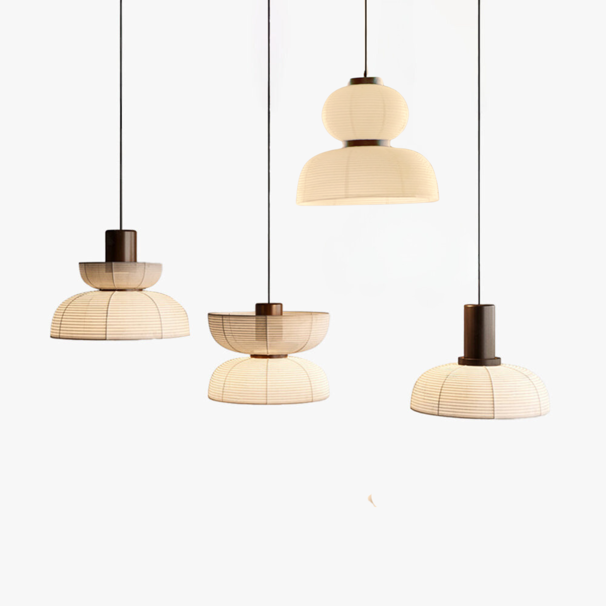 Ritta Moderna Decorativa Tale/Metal Lámpara Colgante Beige/Blanca