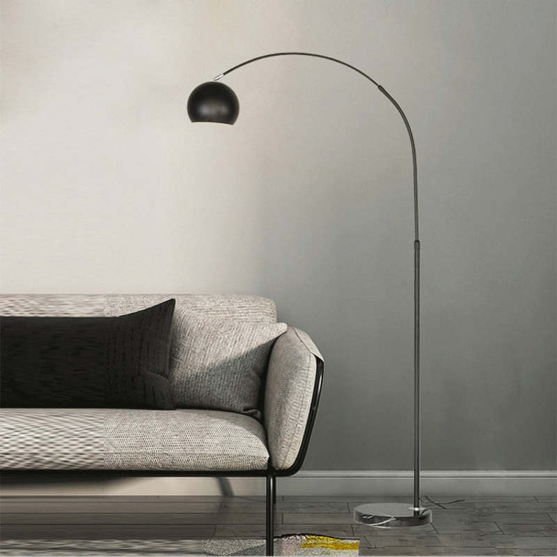 Morandi Moderno Geométrico Metal LED Lámpara de Pie Amarillo/Negro/Azul