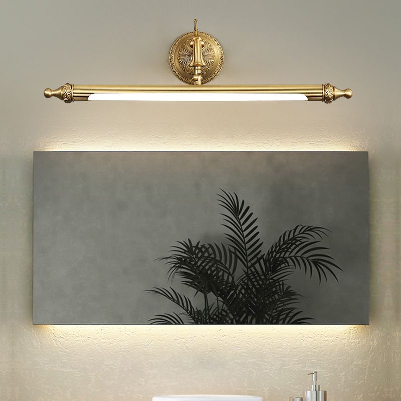 Ray Vintage Lineal Metal/Acrílico Aplique de Pared Dorado