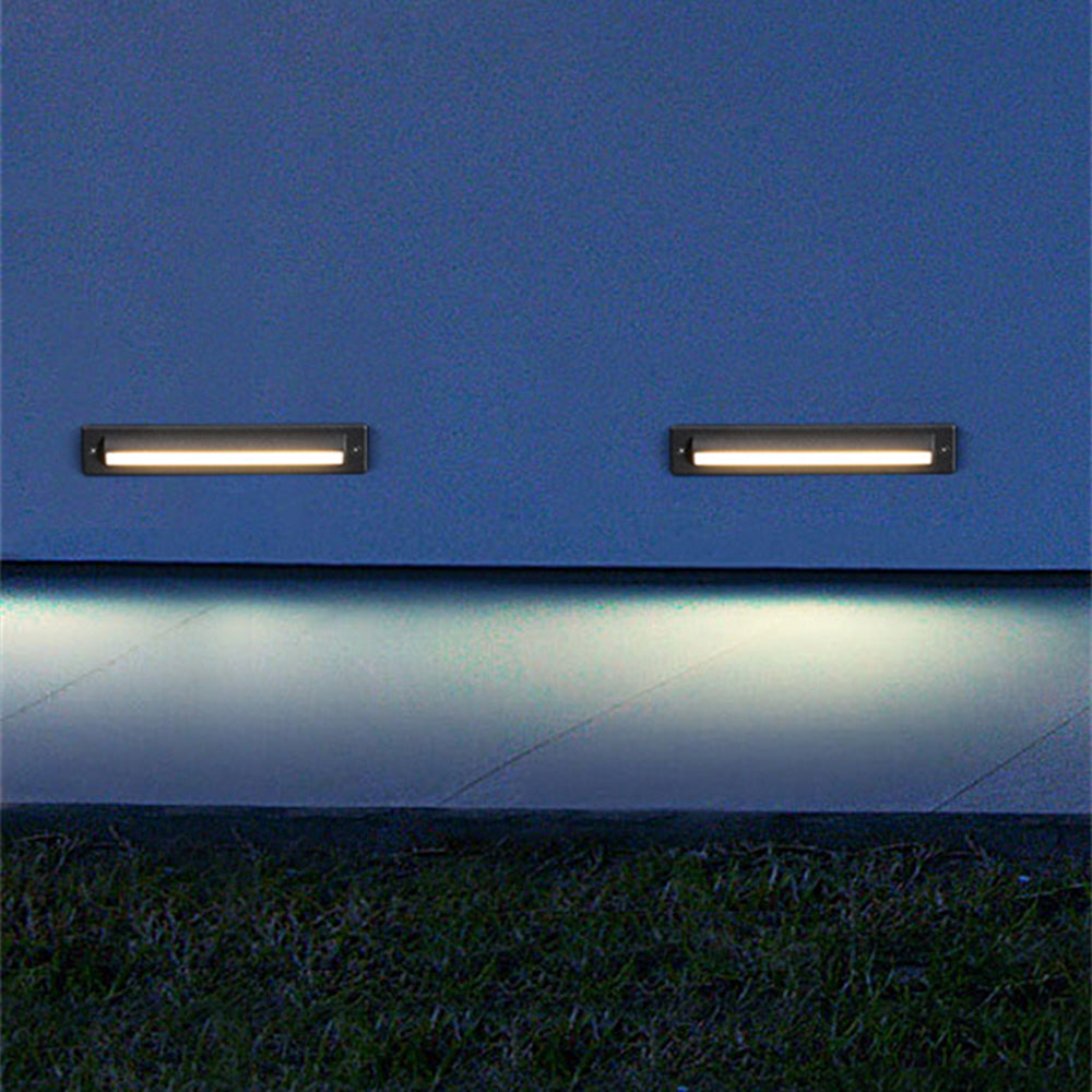 Ray Moderno Rectangular Metal Acrílico Aplique Exterior