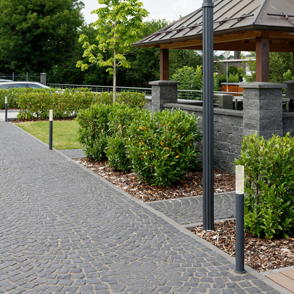 Ray Lámpara De Pie Exterior Cilíndrico Metal Jardín Patio
