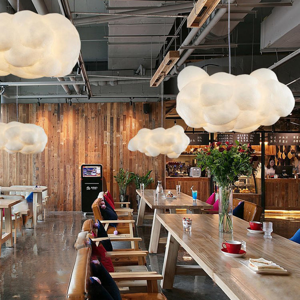 Arisha Moderna Diseño Nube Lámpara Colgante Blanca
