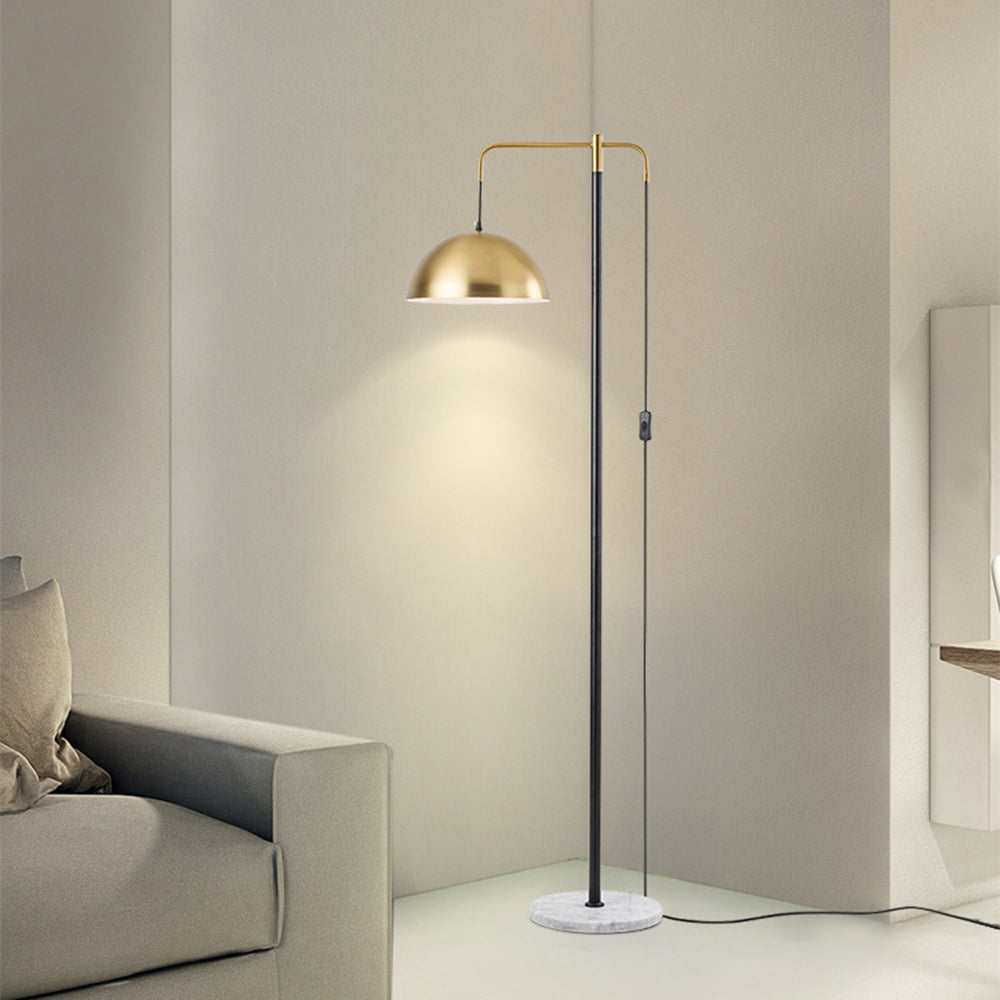 Mira Moderna Minimalista Mármol/Metal Lámpara de Pie Oro