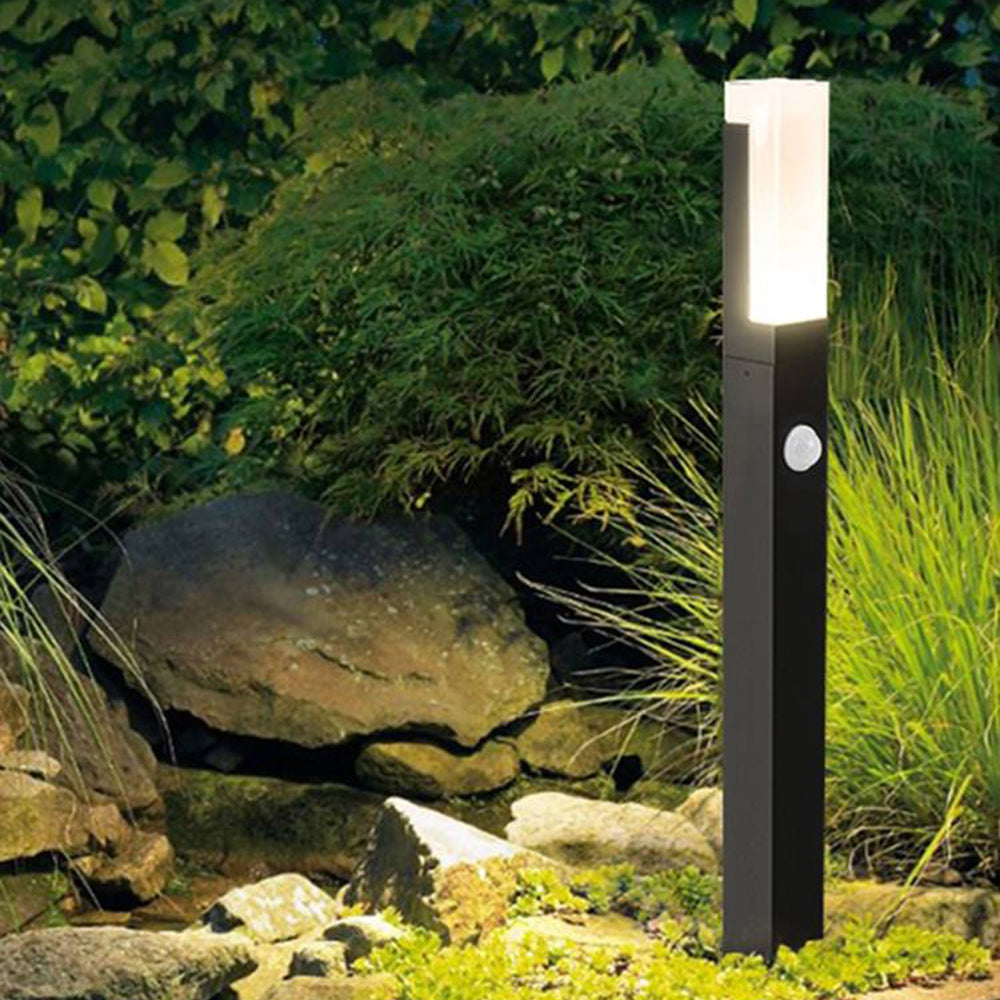 Ray Moderna Lámpara de Pie Exterior Metal Acrílico Patio