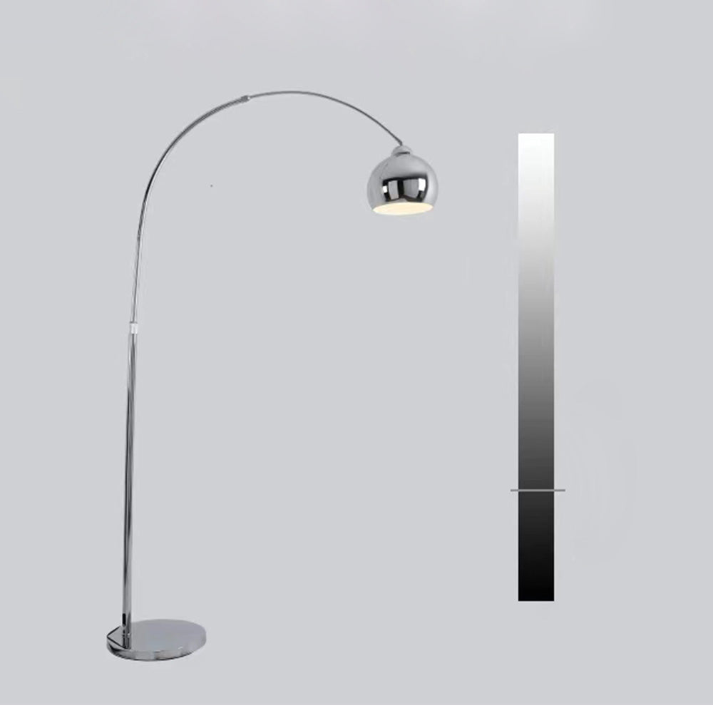 Mira Moderna Simple Metal Lámpara de Pie Plata