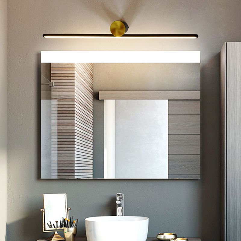 Arisha Moderna Mininalista Lineal Metal Aplique de Pared Negro/Blanco