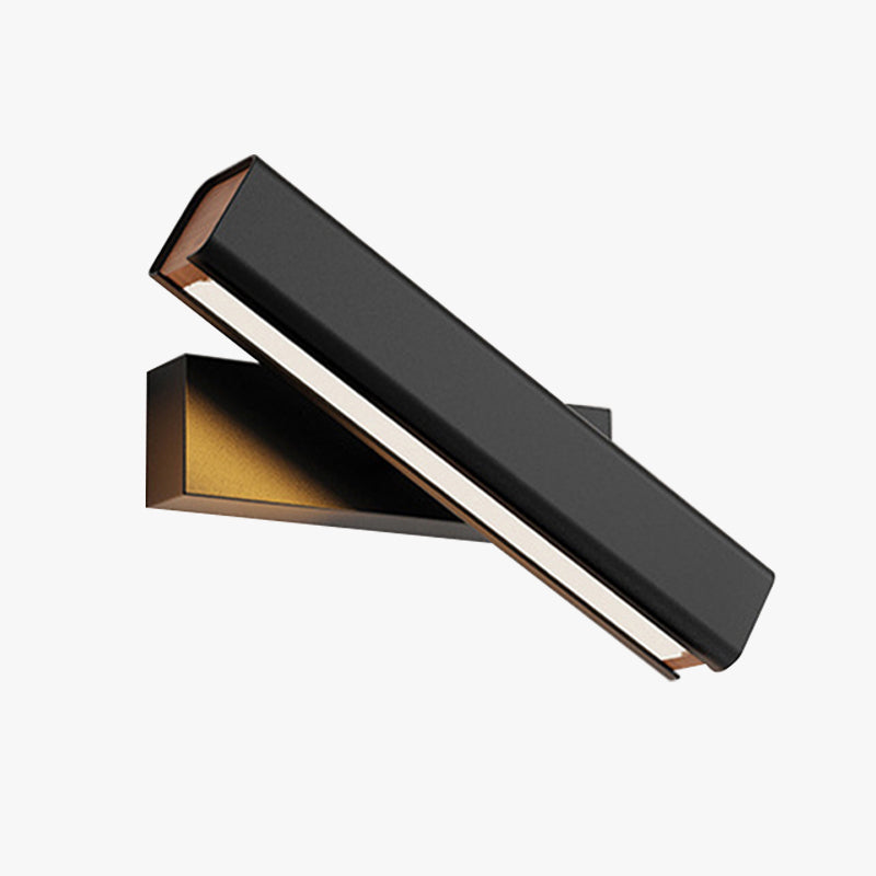 Arisha Moderna Rectángulo Metal LED Aplique de Pared Negra/Blanca