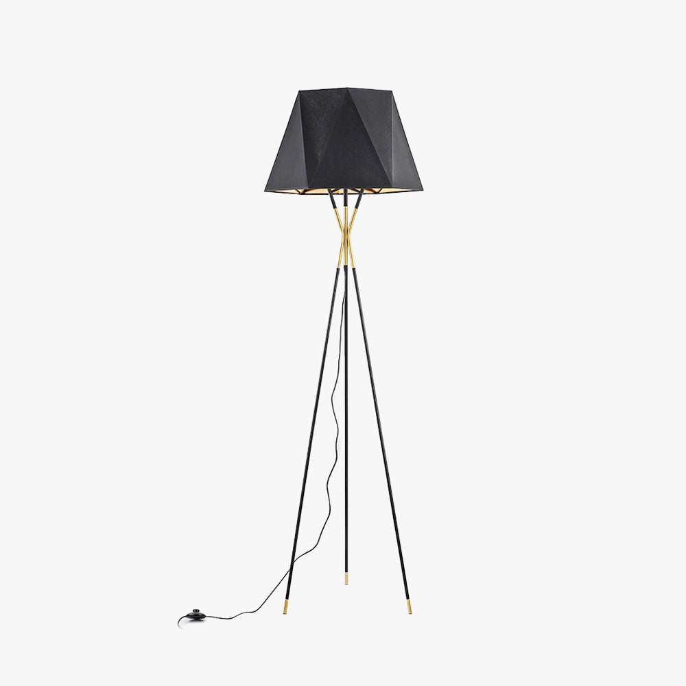 Salgado Moderna Minimalista Metal/Tela Lámpara de Pie Negra