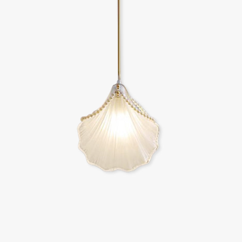 Kirsten Lámpara Modernas Simple Colgante Ctistal Concha Comedor Metal