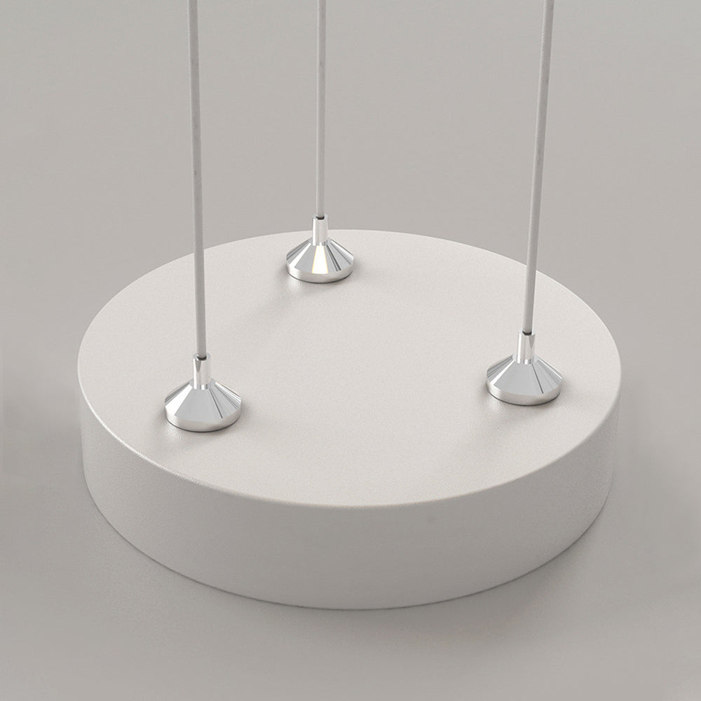Arisha Moderna Diseño Minimalista Metal Lámpara Colgante Blanca