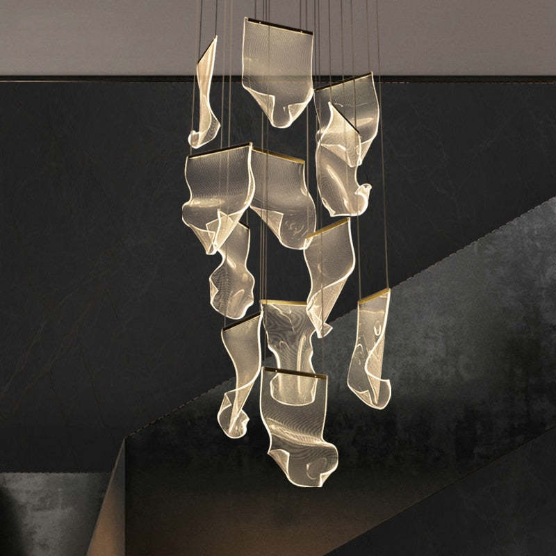 Kristy Moderna Decorativa Cristal Lámpara Colgante Dorada