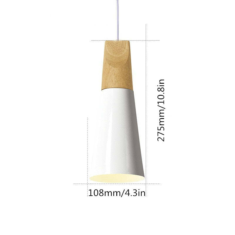 Valentina Moderna Madera/Metal Lámpara Colgante