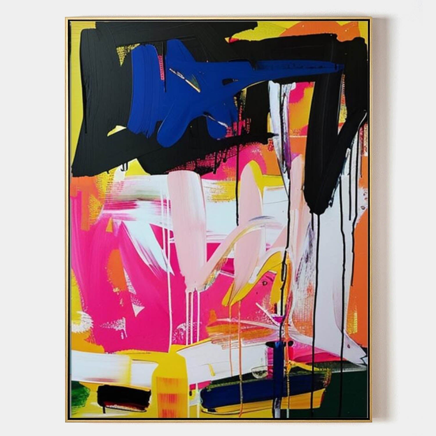 Zadie Colorida Pintura Arte Mural - Letslighting