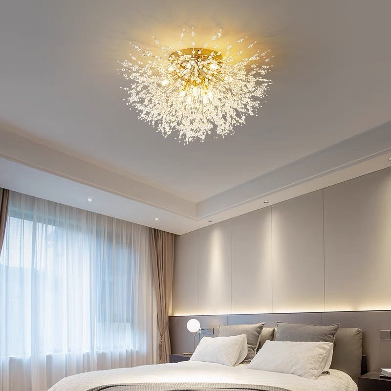 Arisha Vintage LED Luz de Techo Metal Oro Dormitorio Sala de Estar